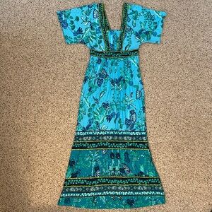 Lilly Pulitzer Ilia Maxi Seabreeze Blue Plant One On You